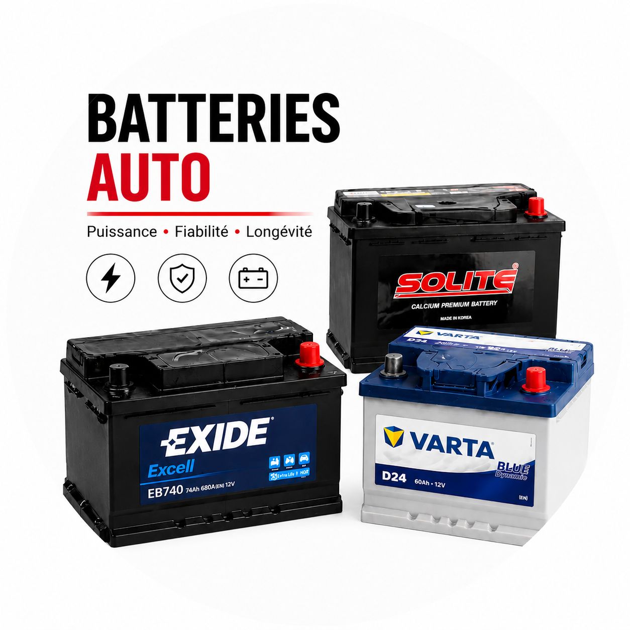 BATTERIES AUTO