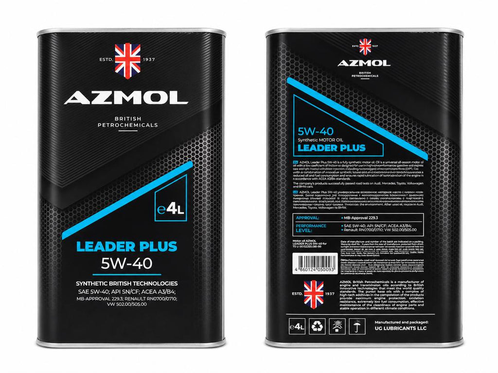 Huile moteur AZMOL Leader Plus 5W-40