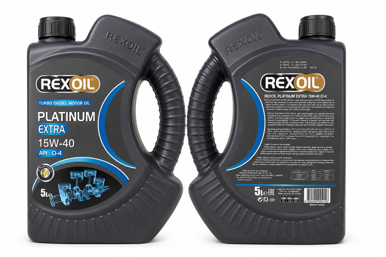 Huile moteur REXOIL Platinum Extra 15W-40 CI-4 – 5 Litres