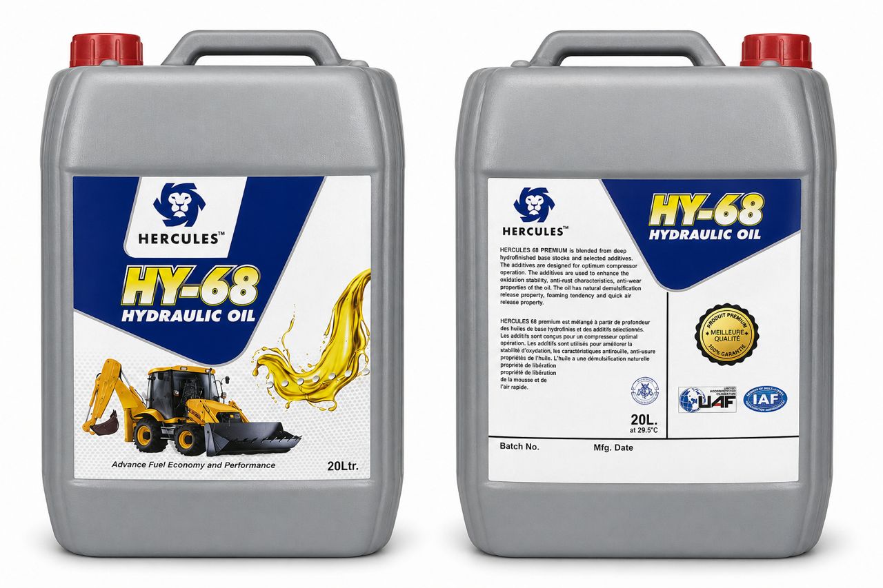 Huile Hydraulique HERCULES HY-68 – 20 Litres
