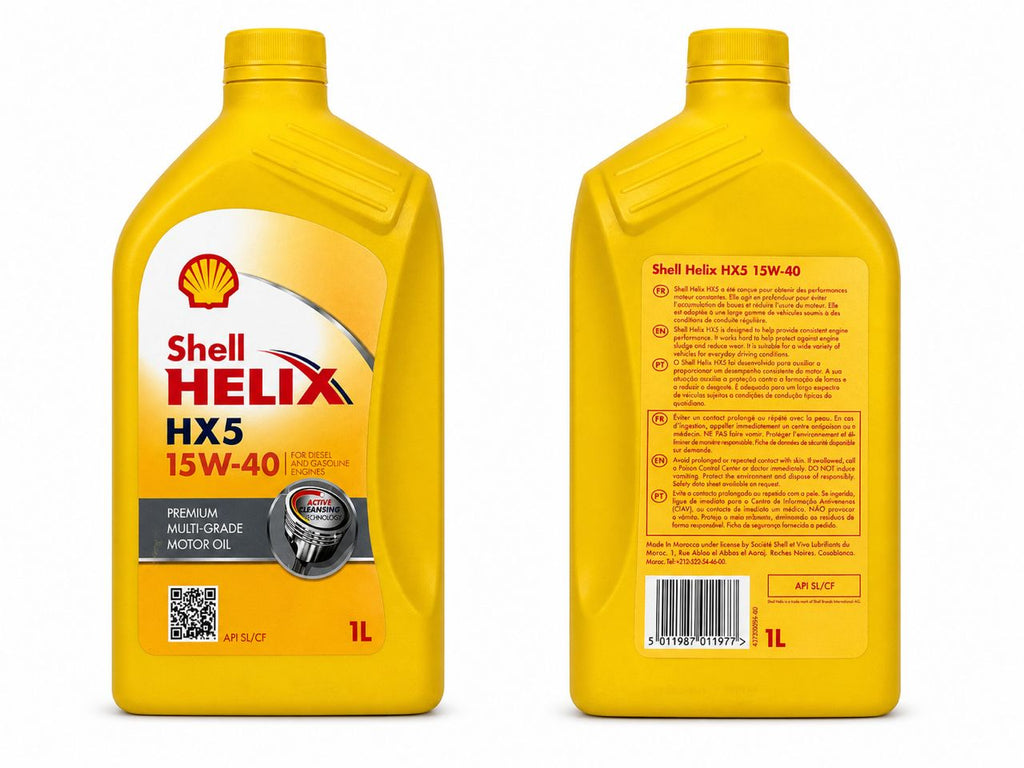 Huile moteur Shell Helix HX5 15W-40 – Protection et performance