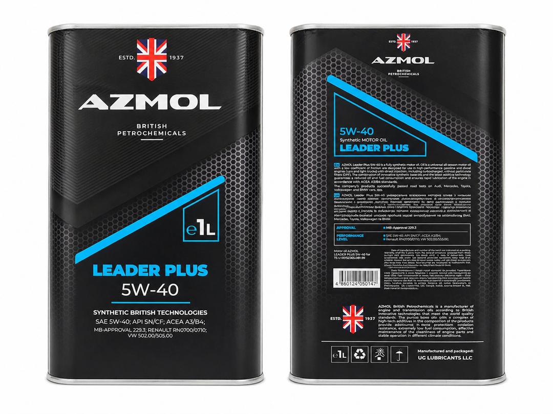 Huile moteur AZMOL Leader Plus 5W-40